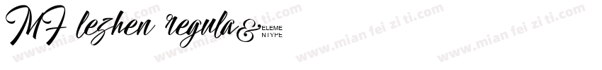 MF lezhen regula字体转换